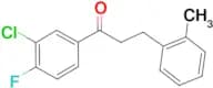 3′-chloro-4′-fluoro-3-(2-methylphenyl)propiophenone