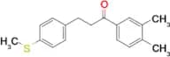 3′,4′-dimethyl-3-(4-thiomethylphenyl)propiophenone