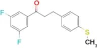 3′,5′-difluoro-3-(4-thiomethylphenyl)propiophenone