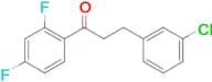 3-(3-chlorophenyl)-2′,4′-difluoropropiophenone