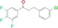 3-(3-chlorophenyl)-3′,4′,5′-trifluoropropiophenone