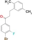 4′-bromo-3-(2,5-dimethylphenyl)-3′-fluoropropiophenone
