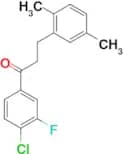 4′-chloro-3-(2,5-dimethylphenyl)-3′-fluoropropiophenone