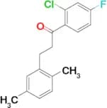 2′-chloro-3-(2,5-dimethylphenyl)-4′-fluoropropiophenone