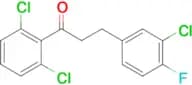 3-(3-Chloro-4-fluorophenyl)-2′,6′-dichloropropiophenone