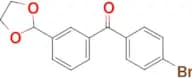 4'-bromo-3-(1,3-dioxolan-2-yl)benzophenone