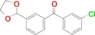3-chloro-3′-(1,3-dioxolan-2-yl)benzophenone