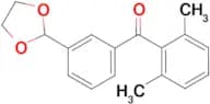 2,6-dimethyl-3'-(1,3-dioxolan-2-yl)benzophenone