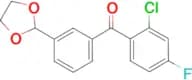 2-chloro-3′-(1,3-dioxolan-2-yl)-4-fluorobenzophenone