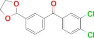 3,4-Dichloro-3'-(1,3-dioxolan-2-yl)benzophenone