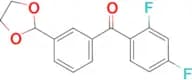 2,4-difluoro-3′-(1,3-dioxolan-2-yl)benzophenone
