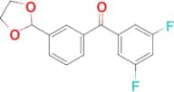 3,5-difluoro-3′-(1,3-dioxolan-2-yl)benzophenone