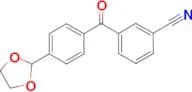 3-cyano-4'-(1,3-dioxolan-2-yl)benzophenone