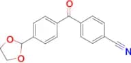 4-cyano-4'-(1,3-dioxolan-2-yl)benzophenone
