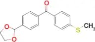 4-(1,3-dioxolan-2-yl)-4'-thiomethylbenzophenone