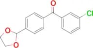 3-chloro-4'-(1,3-dioxolan-2-yl)benzophenone