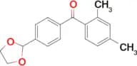 2,4-dimethyl-4'-(1,3-dioxolan-2-yl)benzophenone