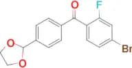 4-bromo-4'-(1,3-dioxolan-2-yl)-2-fluorobenzophenone