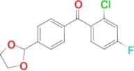 2-chloro-4'-(1,3-dioxolan-2-yl)-4-fluorobenzophenone