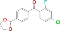 4-chloro-4'-(1,3-dioxolan-2-yl)-2-fluorobenzophenone