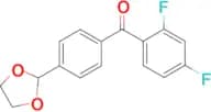2,4-difluoro-4′-(1,3-dioxolan-2-yl)benzophenone
