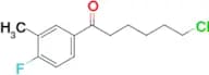 6-chloro-1-(4-fluoro-3-methylphenyl)-1-oxohexane