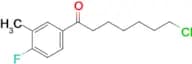 7-chloro-1-(4-fluoro-3-methylphenyl)-1-oxoheptane