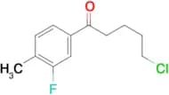 5-chloro-1-(3-fluoro-4-methylphenyl)-1-oxopentane