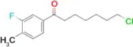 7-chloro-1-(3-fluoro-4-methylphenyl)-1-oxoheptane
