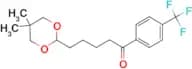 5-(5,5-dimethyl-1,3-dioxan-2-yl)-4′-trifluoromethylvalerophenone
