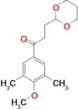 3′,5′-dimethyl-4′-methoxy-3-(1,3-dioxan-2-yl)propiophenone
