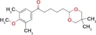 5-(5,5-dimethyl-1,3-dioxan-2-yl)-3′,5′-dimethyl-4′-methoxyvalerophenone
