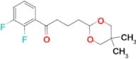 2′,3′-difluoro-4-(5,5-dimethyl-1,3-dioxan-2-yl)butyrophenone