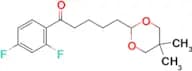 2′,4′-difluoro-5-(5,5-dimethyl-1,3-dioxan-2-yl)valerophenone