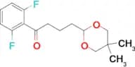 2′,6′-difluoro-4-(5,5-dimethyl-1,3-dioxan-2-yl)butyrophenone