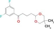 3′,5′-Difluoro-4-(5,5-dimethyl-1,3-dioxan-2-yl)butyrophenone
