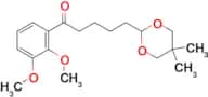 2′,3′-dimethoxy-5-(5,5-dimethyl-1,3-dioxan-2-yl)valerophenone