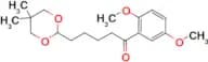 2′,5′-dimethoxy-5-(5,5-dimethyl-1,3-dioxan-2-yl)valerophenone