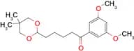 3′,5′-dimethoxy-5-(5,5-dimethyl-1,3-dioxan-2-yl)valerophenone