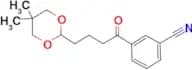 3′-cyano-4-(5,5-dimethyl-1,3-dioxan-2-yl)butyrophenone