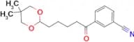 3′-cyano-5-(5,5-dimethyl-1,3-dioxan-2-yl)valerophenone