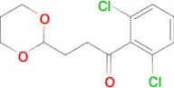 2′,6′-dichloro-3-(1,3-dioxan-2-yl)propiophenone