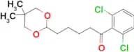 2′,6′-dichloro-5-(5,5-dimethyl-1,3-dioxan-2-yl)valerophenone
