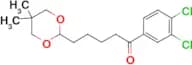 3′,4′-dichloro-5-(5,5-dimethyl-1,3-dioxan-2-yl)valerophenone