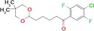4′-chloro-2′,5′-difluoro-5-(5,5-dimethyl-1,3-dioxan-2-yl)valerophenone