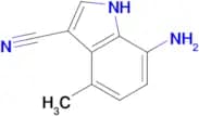 7-Amino-4-methyl-1H-indole-3-carbonitrile