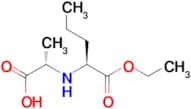 (S)-2-(((S)-1-Ethoxy-1-oxopentan-2-yl)amino)propanoic acid