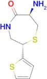 (2S,6R)-6-Amino-2-(2-thienyl)-1,4-thiazepan-5-one