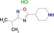 4-(3-Isopropyl-1,2,4-oxadiazol-5-yl)piperidinehydrochloride