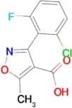 3-(2-Chloro-6-fluorophenyl)-5-methylisoxazole-4-carboxylic acid